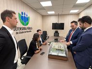 Defensoria Pública do Maranhão recebe visita institucional do juiz federal Hugo Abas