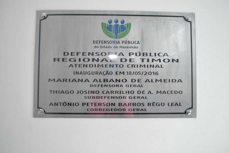 Inauguração de sala de atendimento criminal em Timon II